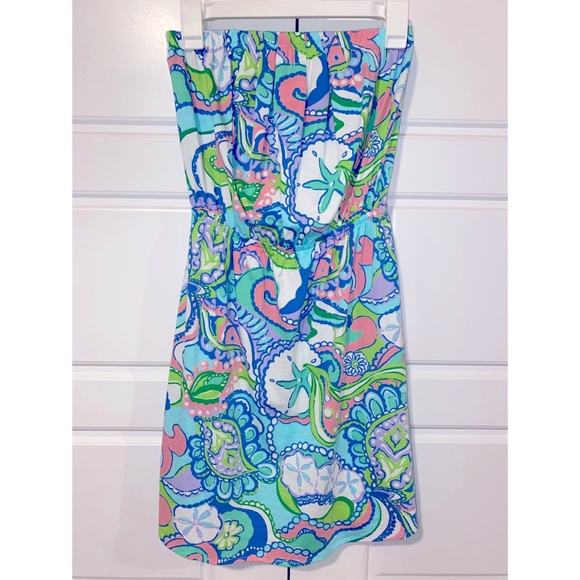 Lilly Pulitzer Strapless Cotton Dress
